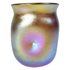 LCT Louis Comfort Tiffany Favrile Cordial / Toothpick Gold Favrile Art Glass #1