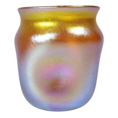 LCT Louis Comfort Tiffany Gold Favrile Cordial Art Glass #4
