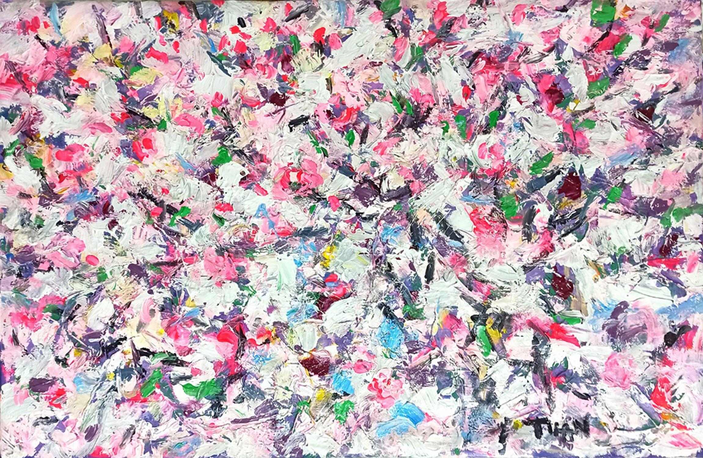 Blooming spring - SOLD, Painting, Acrylic on Canvas For Sale 1
