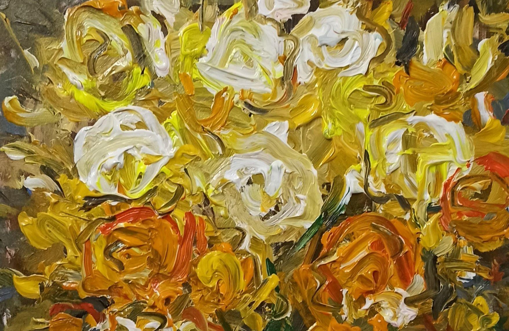 Heller neuer Tag, Malerei, Acryl auf Leinwand (Expressionismus), Painting, von LE ANH TUAN