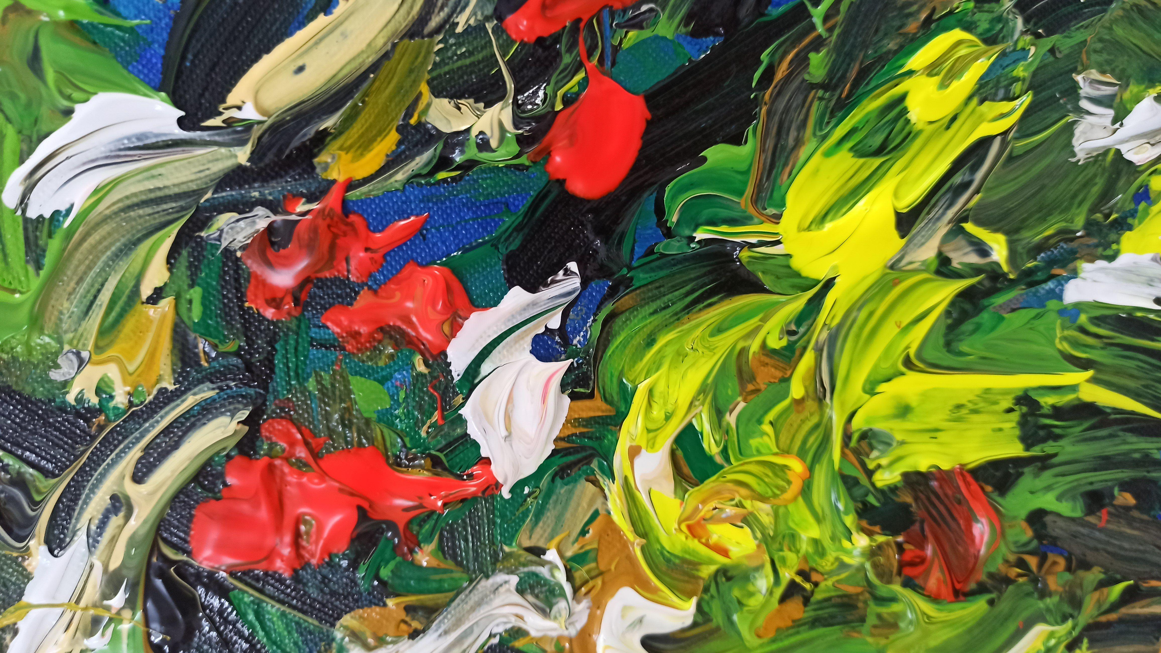 Bright new day, Painting, Acrylic on Canvas For Sale 1