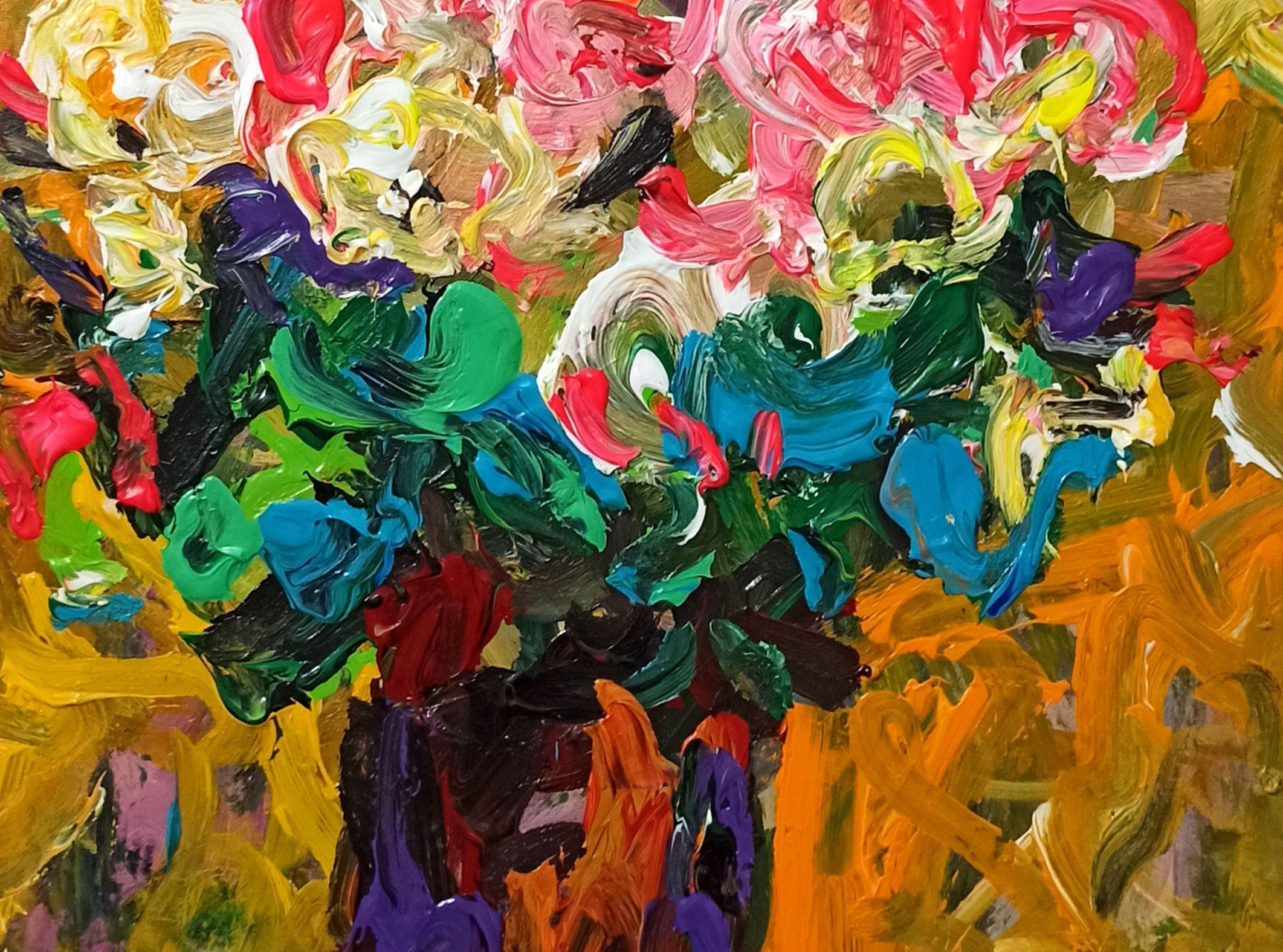 bright new day, Malerei, Acryl auf Leinwand (Impressionismus), Painting, von LE ANH TUAN