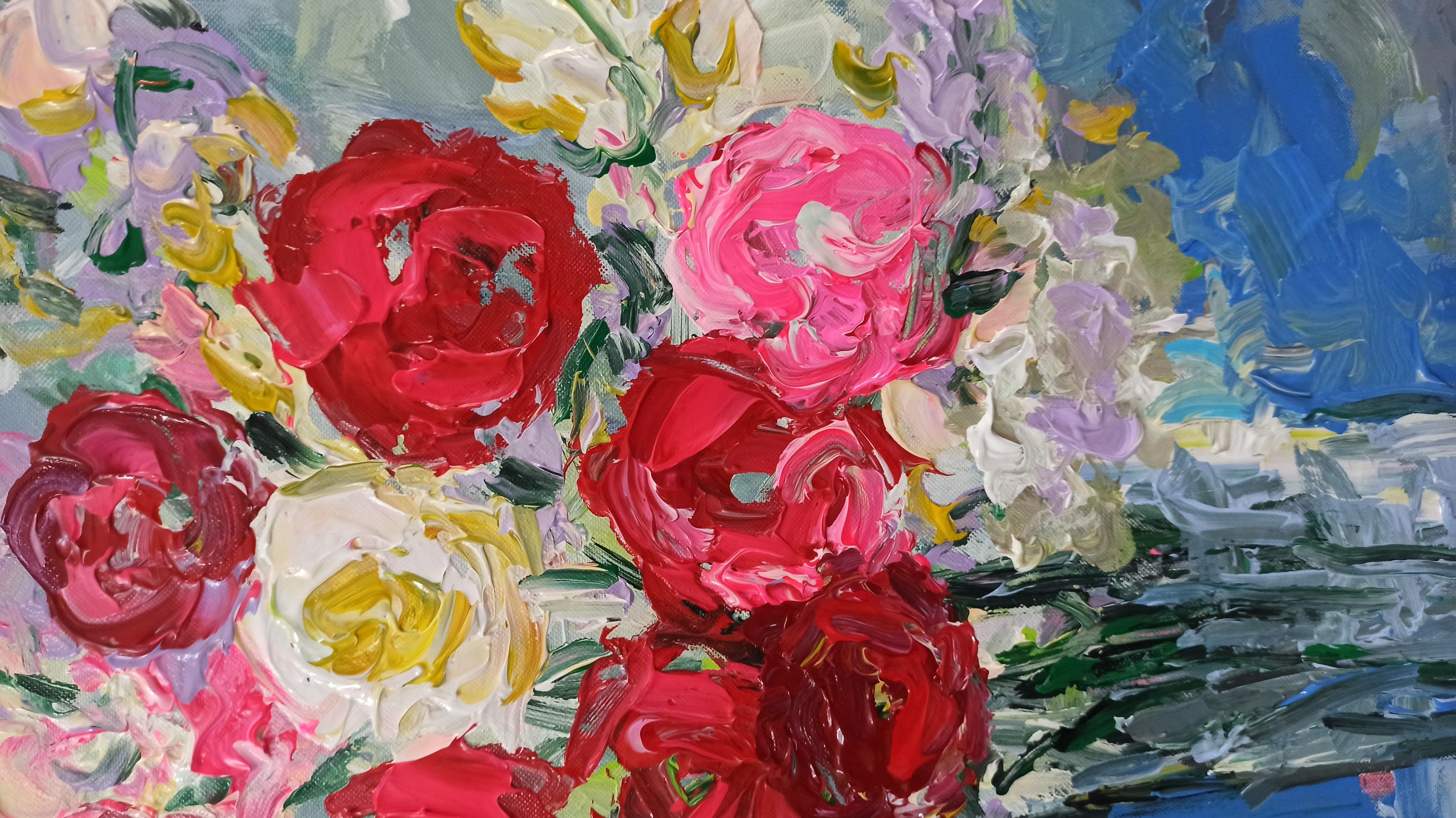 Bright new day, Painting, Acrylic on Canvas For Sale 2