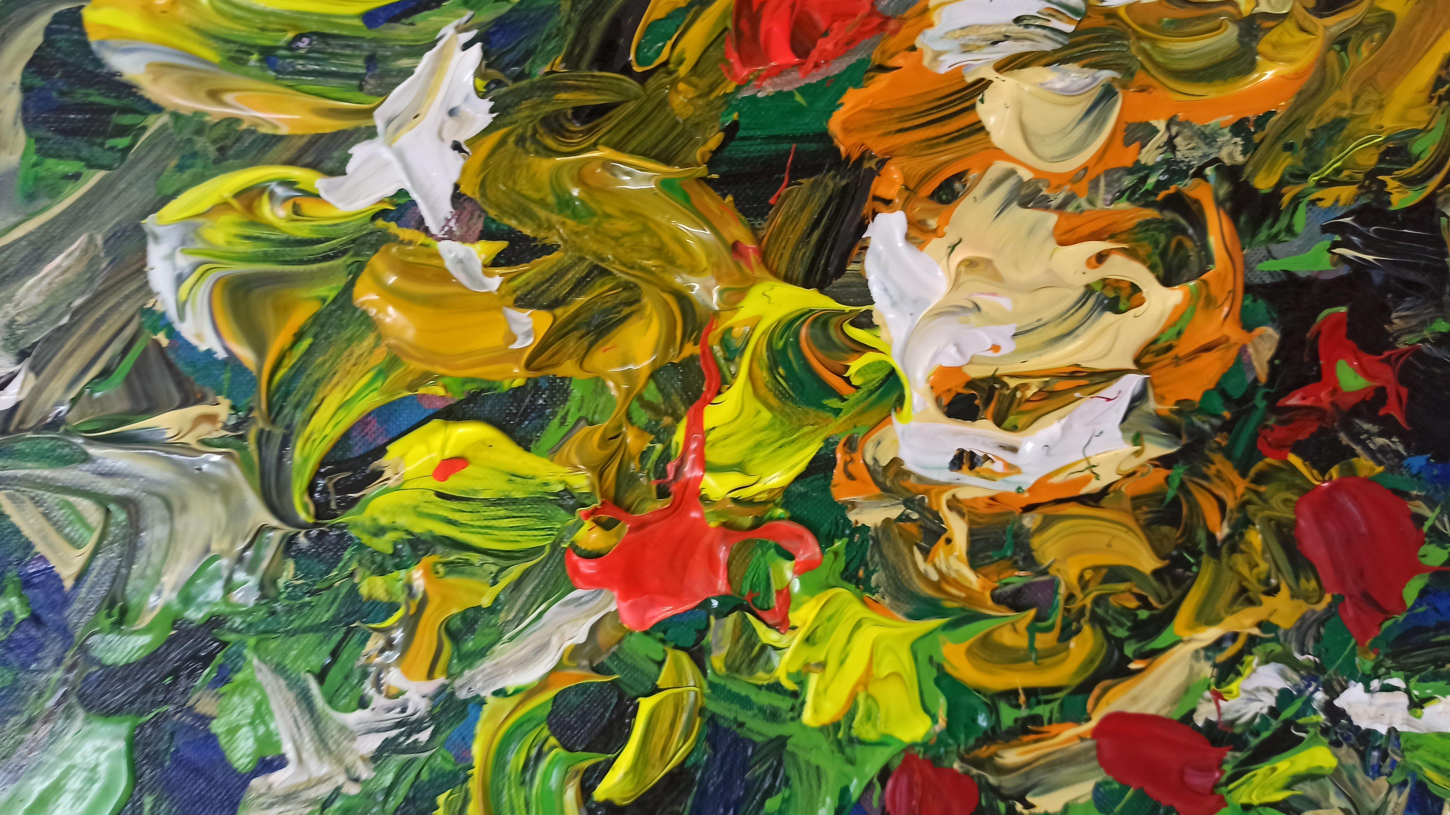 Bright new day, Painting, Acrylic on Canvas For Sale 2