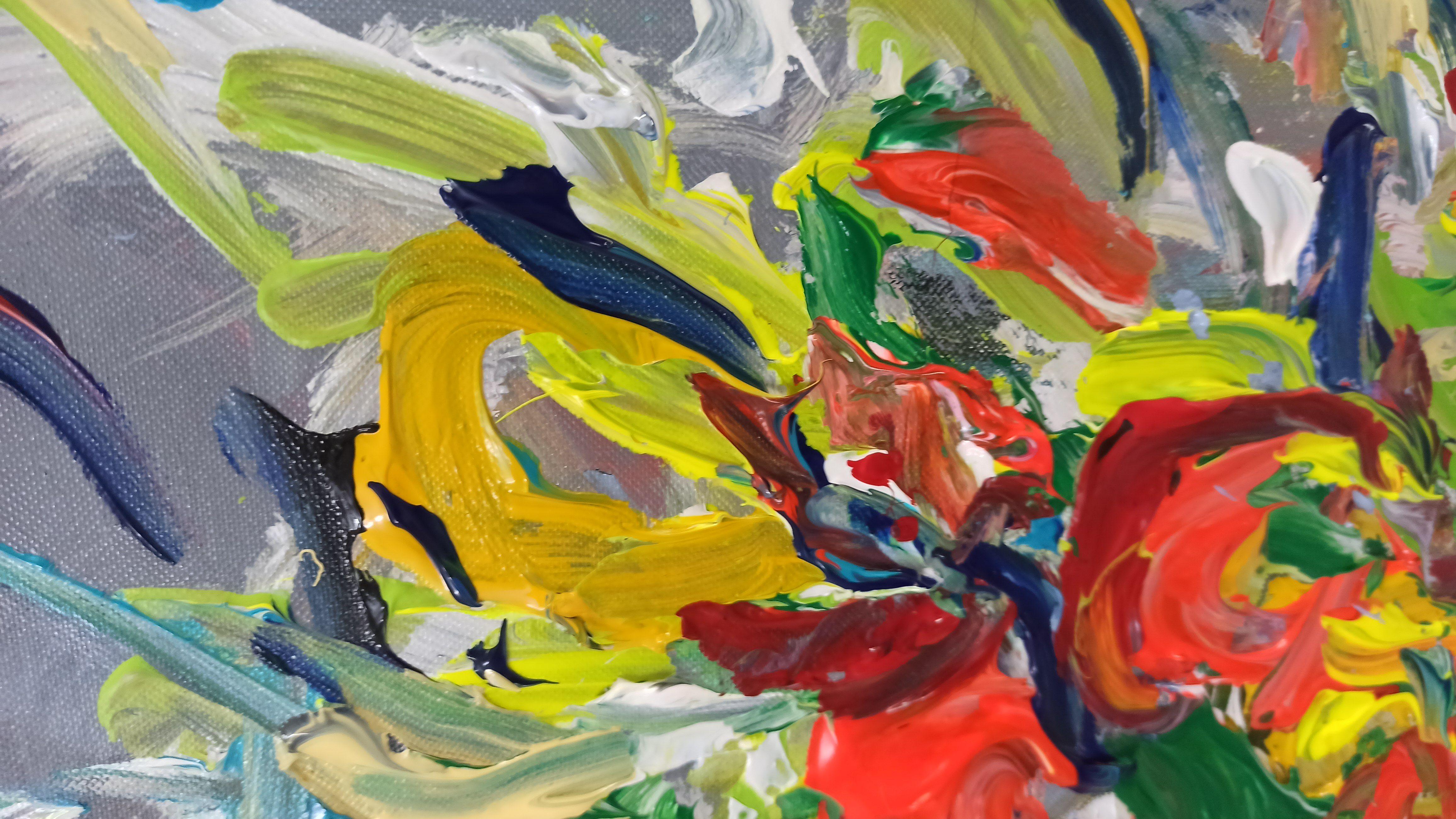 Bright new day, Painting, Acrylic on Canvas For Sale 2