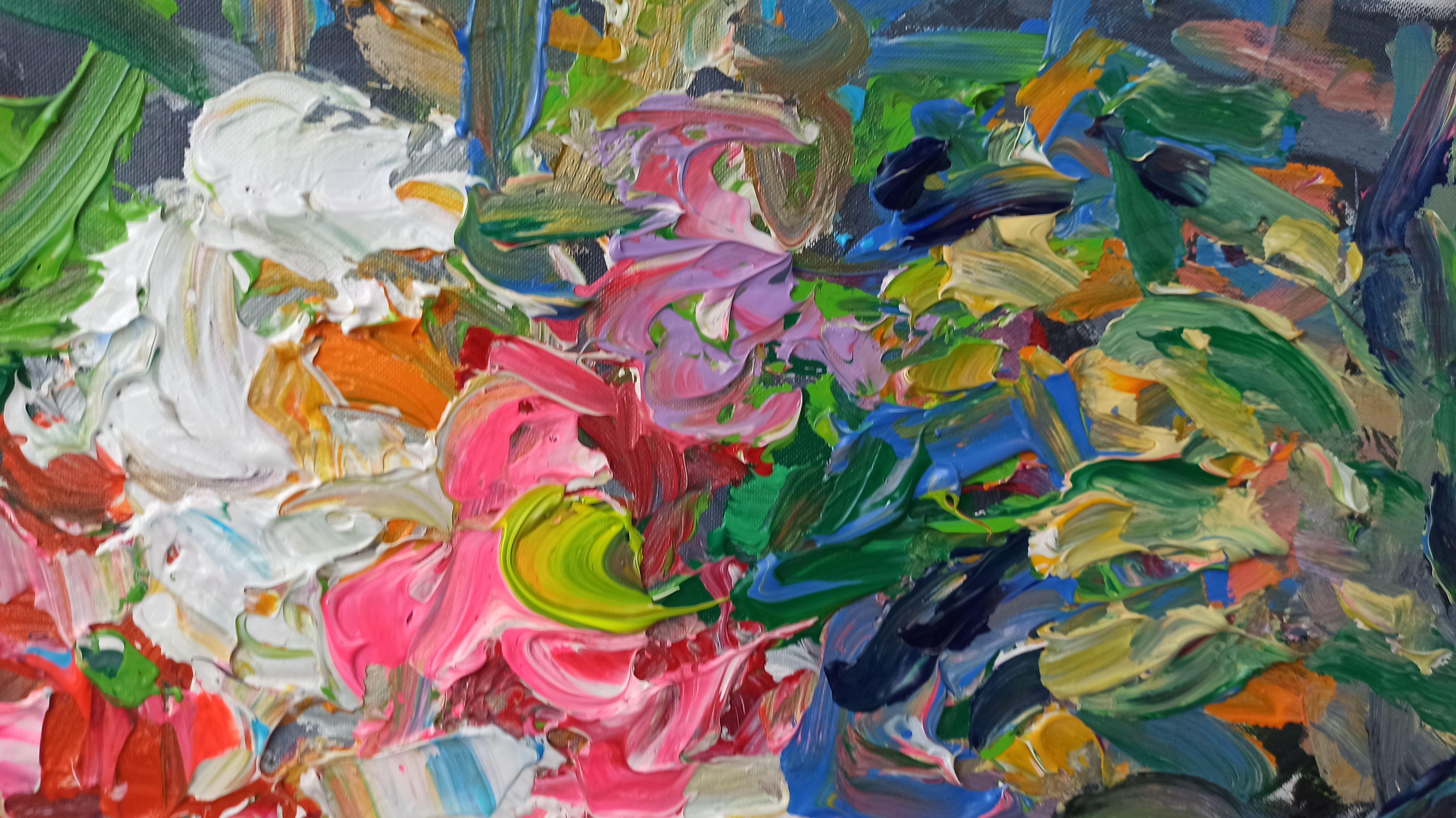 Bright new day, Painting, Acrylic on Canvas For Sale 2