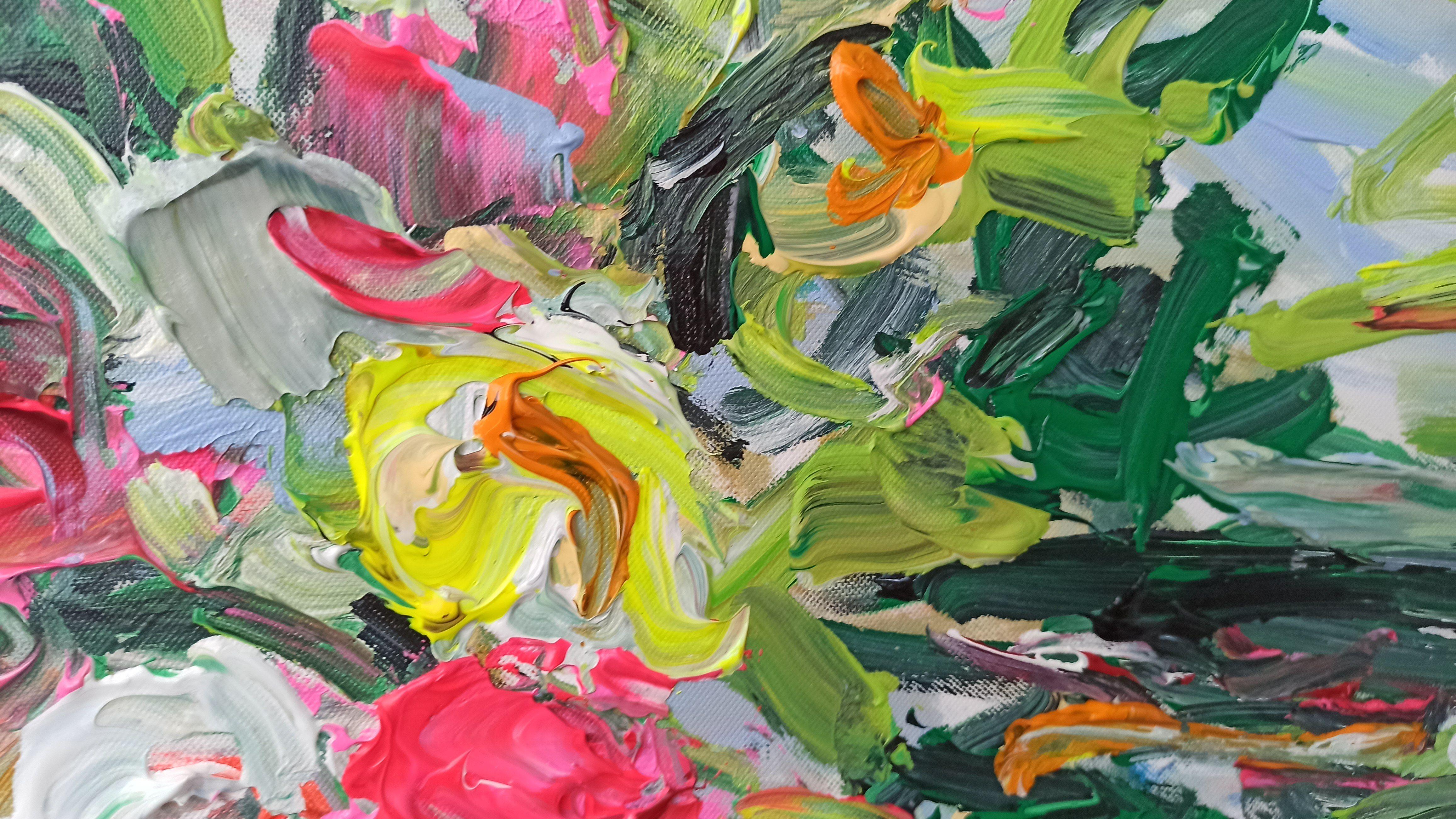 Bright new day, Painting, Acrylic on Canvas For Sale 2