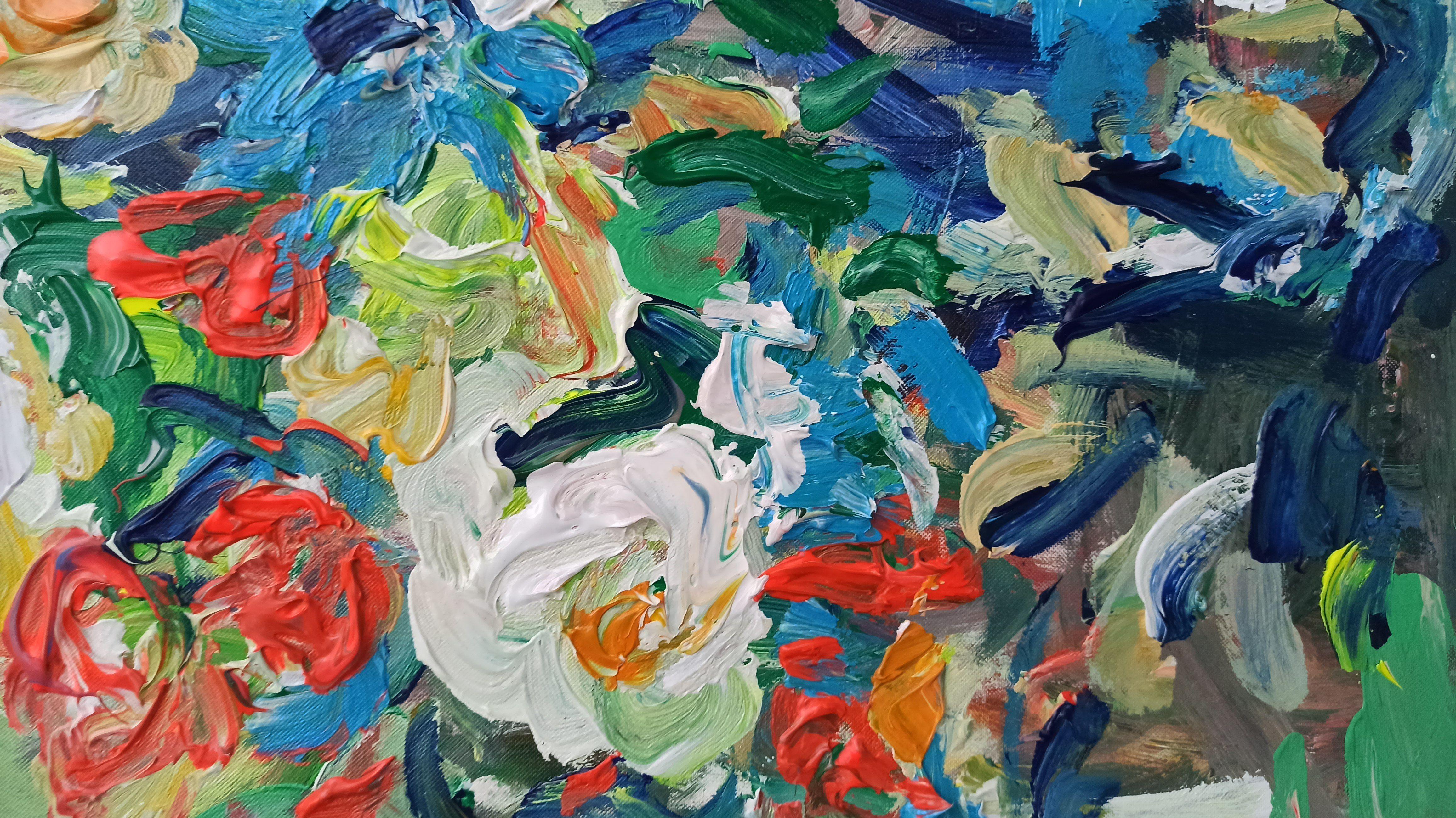 Bright new day, Painting, Acrylic on Canvas For Sale 2