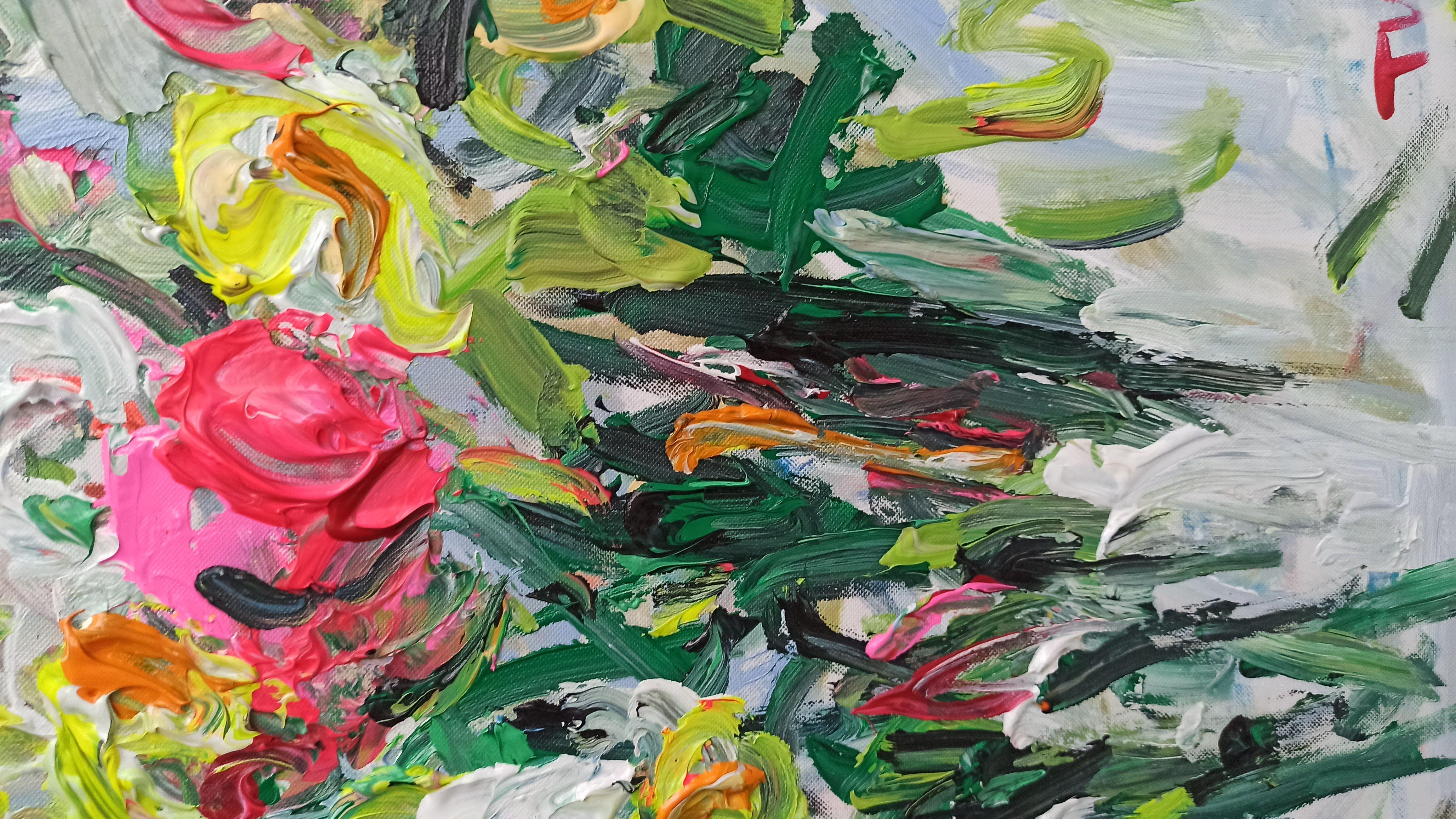 Bright new day, Painting, Acrylic on Canvas For Sale 3