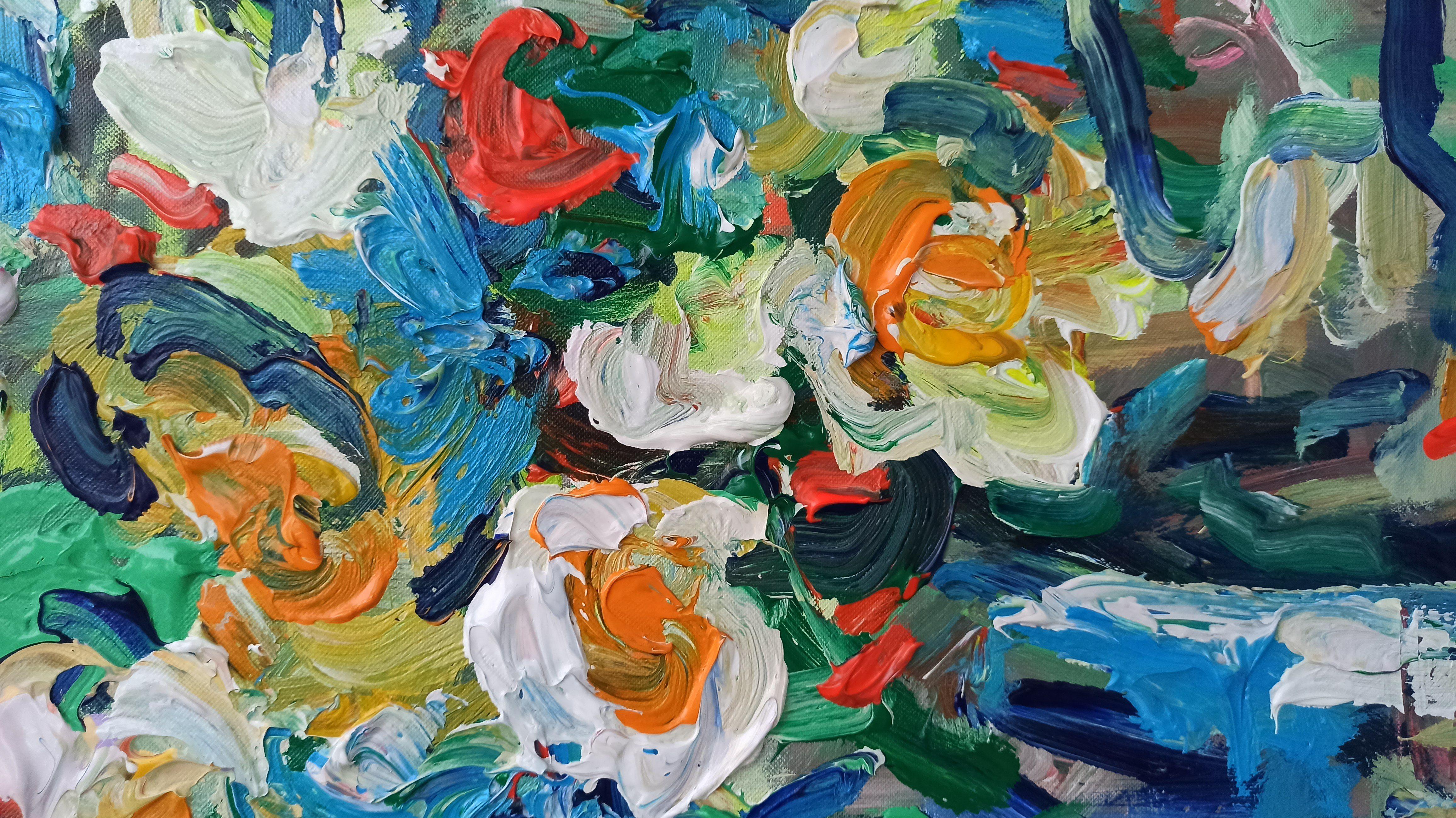 Bright new day, Painting, Acrylic on Canvas For Sale 3