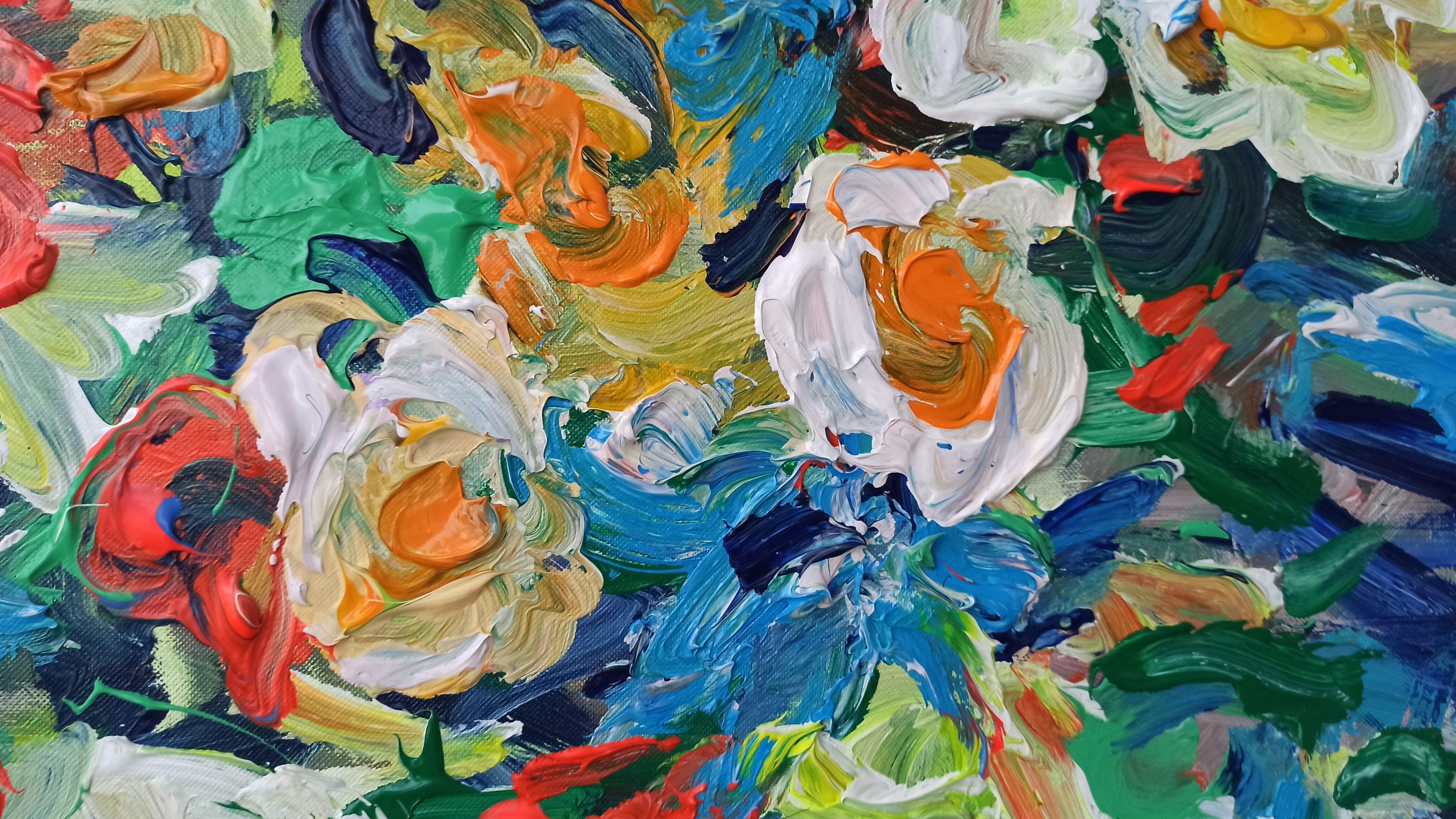 Bright new day, Painting, Acrylic on Canvas For Sale 4
