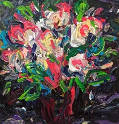 Bright new day still life, Painting, Acrylic on Canvas