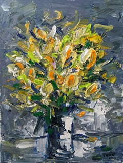 Heller neuer Tag Stillleben, Malerei, Acryl auf Leinwand