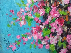 Cherry blossoms, Painting, Acrylic on Canvas