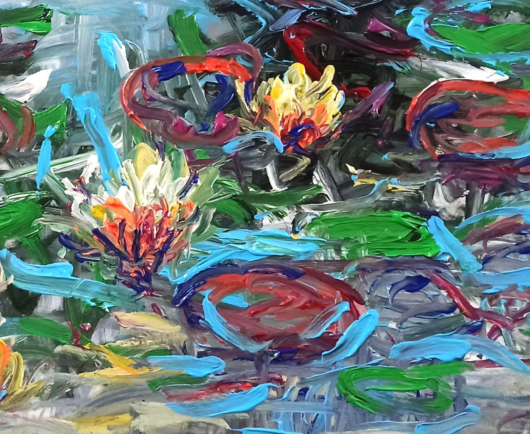 Früher Morgen (80x120cm ), 2023, Malerei, Acryl auf Leinwand (Impressionismus), Painting, von LE ANH TUAN