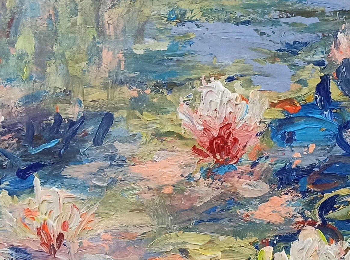 Früher Morgen (80x120cm ), 2023, Malerei, Acryl auf Leinwand im Angebot 1