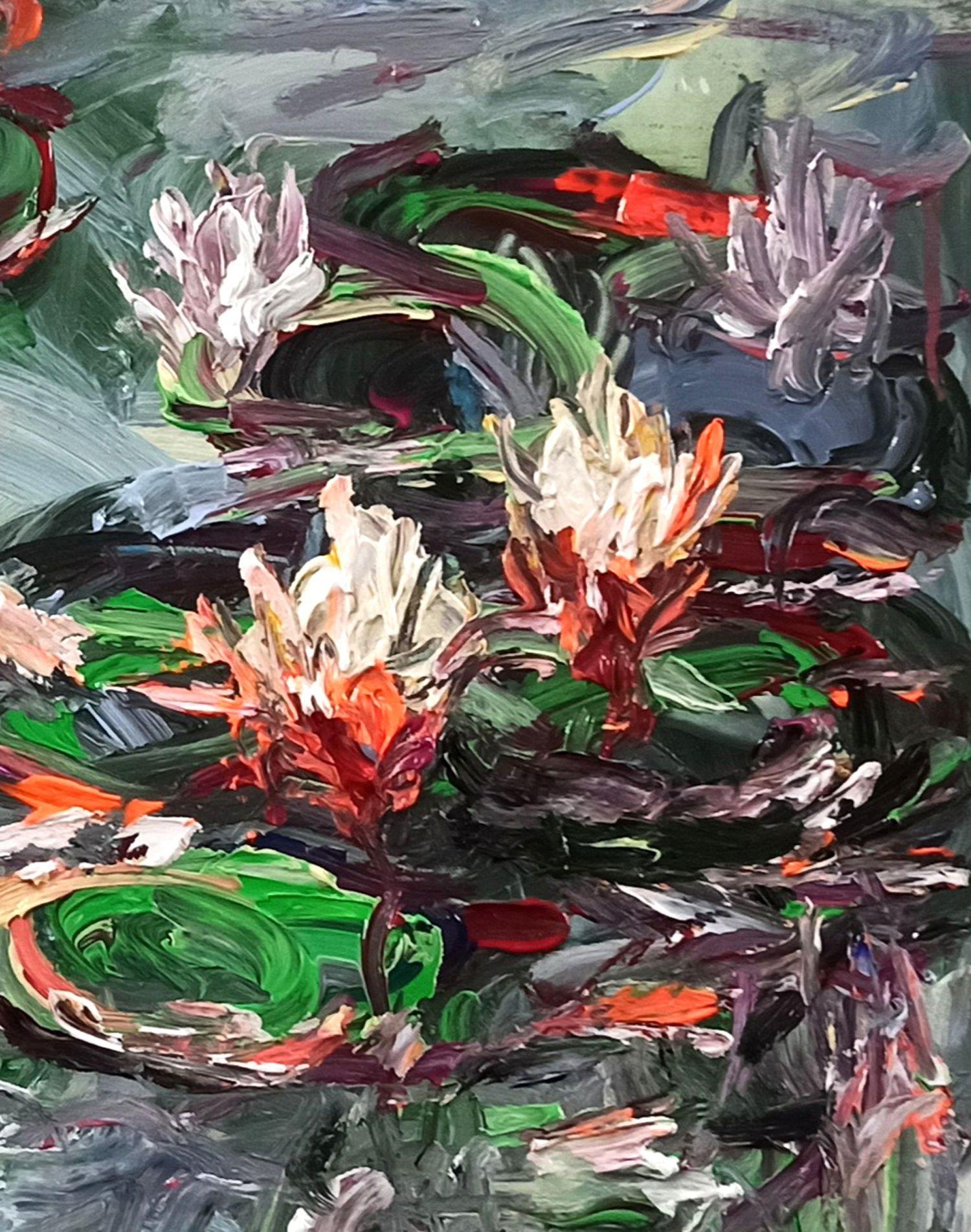 Early morning (80x120cm ), Painting, Acrylic on Canvas en vente 1