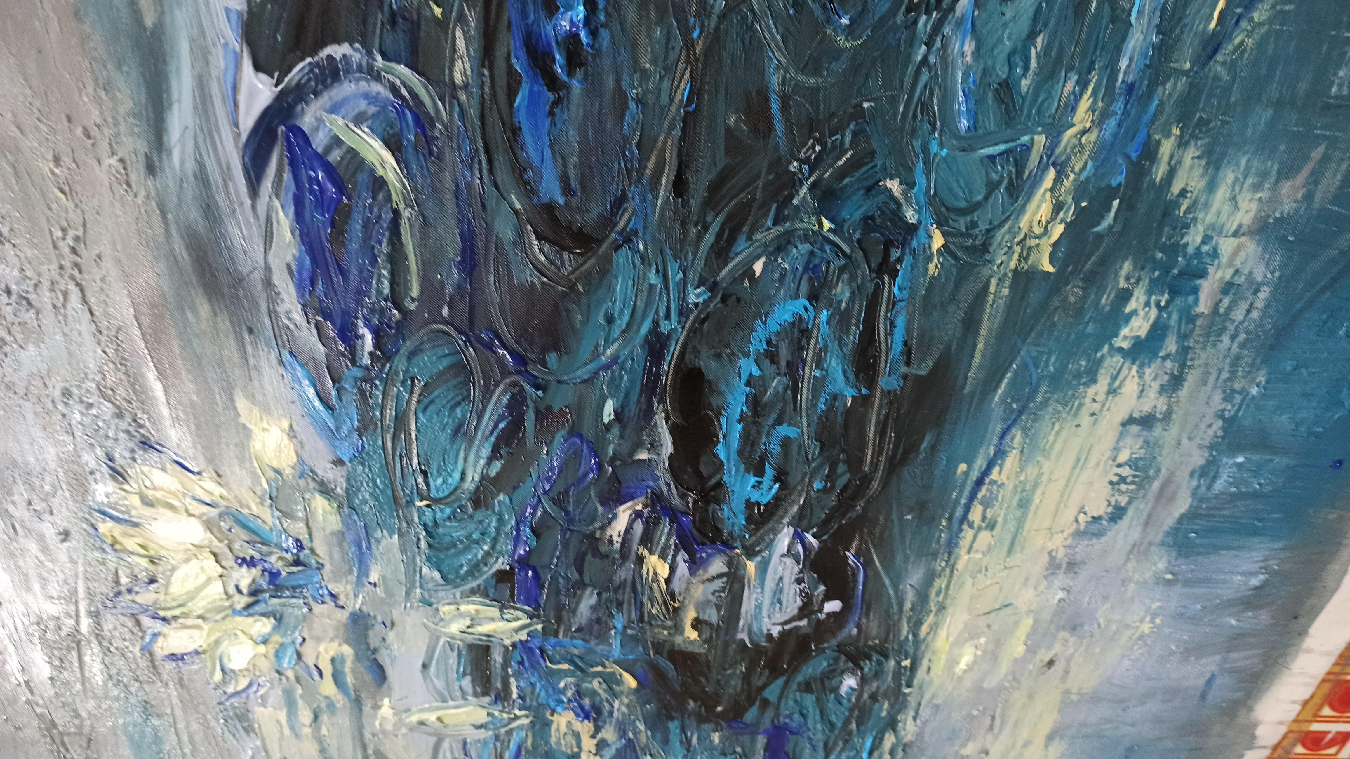 Early morning (80x120cm ), Painting, Acrylic on Canvas im Angebot 1