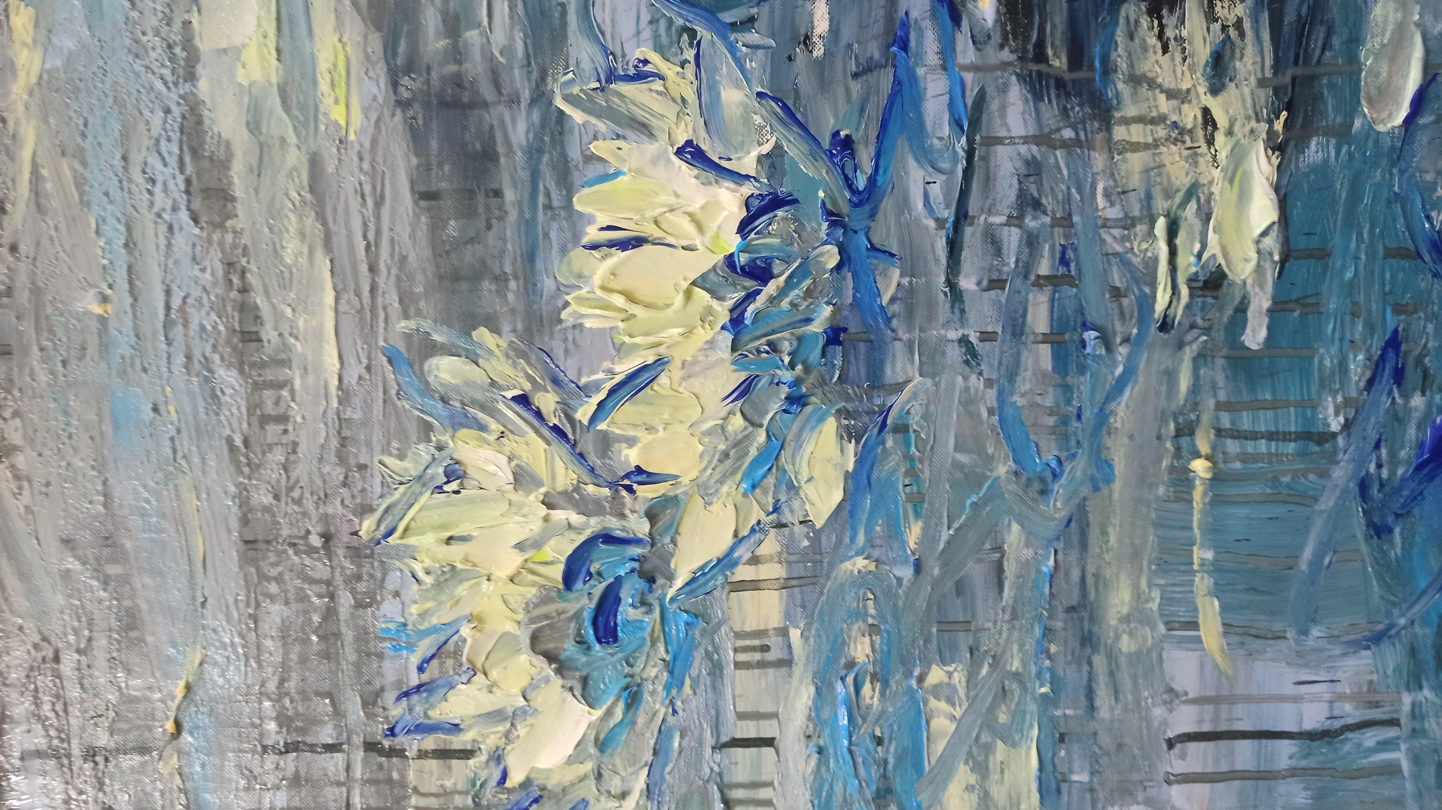 Early morning (80x120cm ), Painting, Acrylic on Canvas im Angebot 4