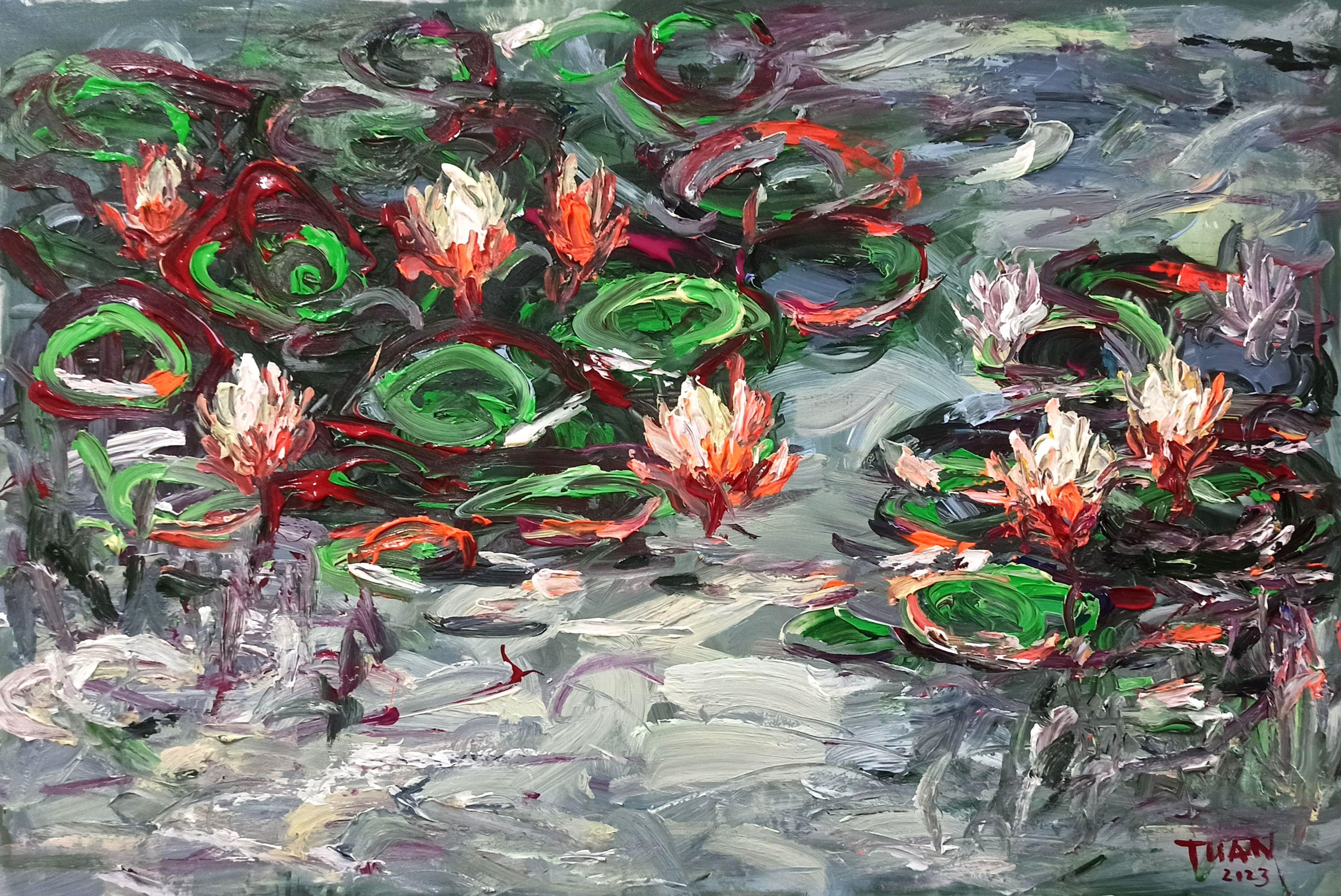 Early morning (80x120cm ), Painting, Acrylic on Canvas