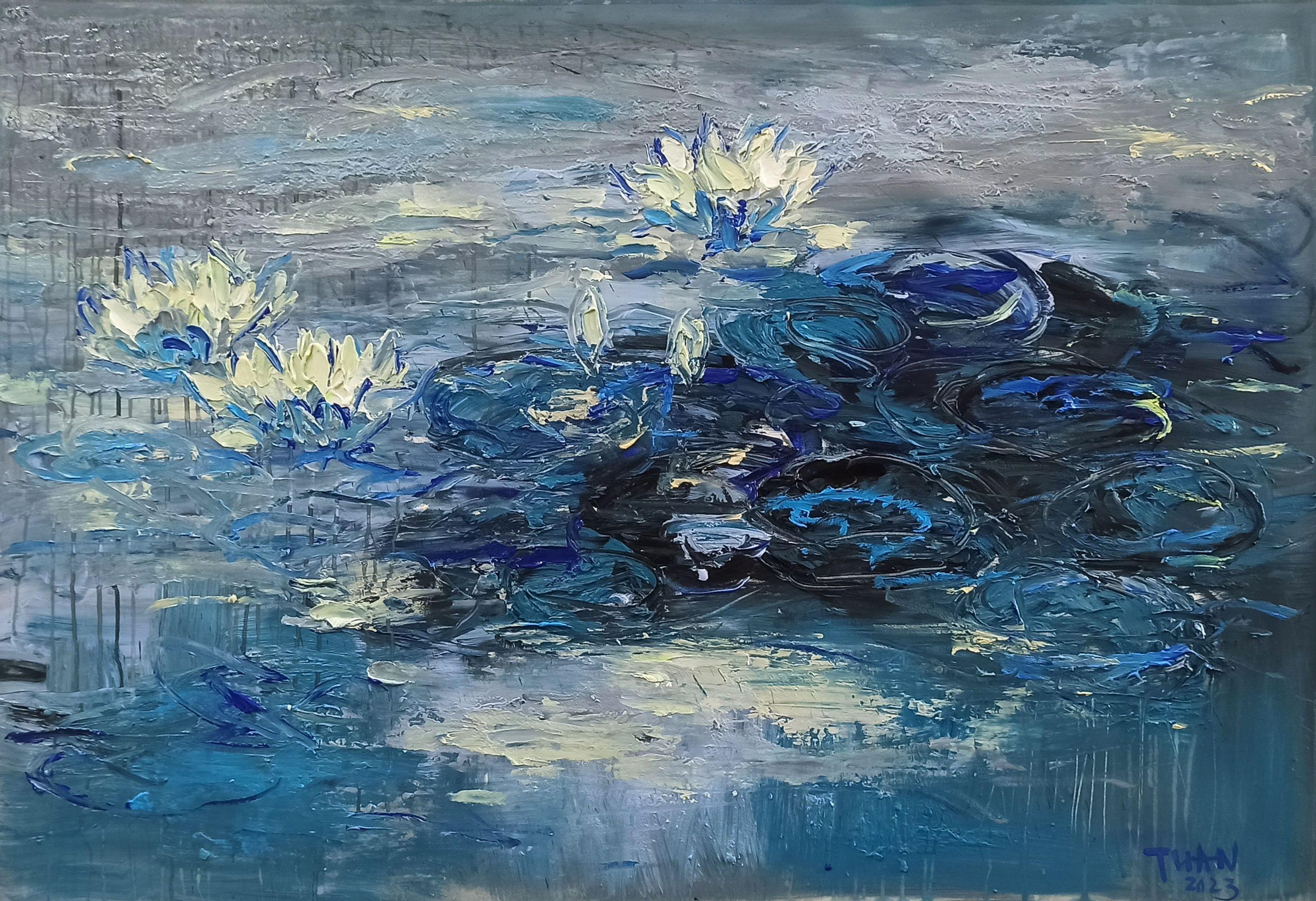 Early morning (80x120cm ), Painting, Acrylic on Canvas