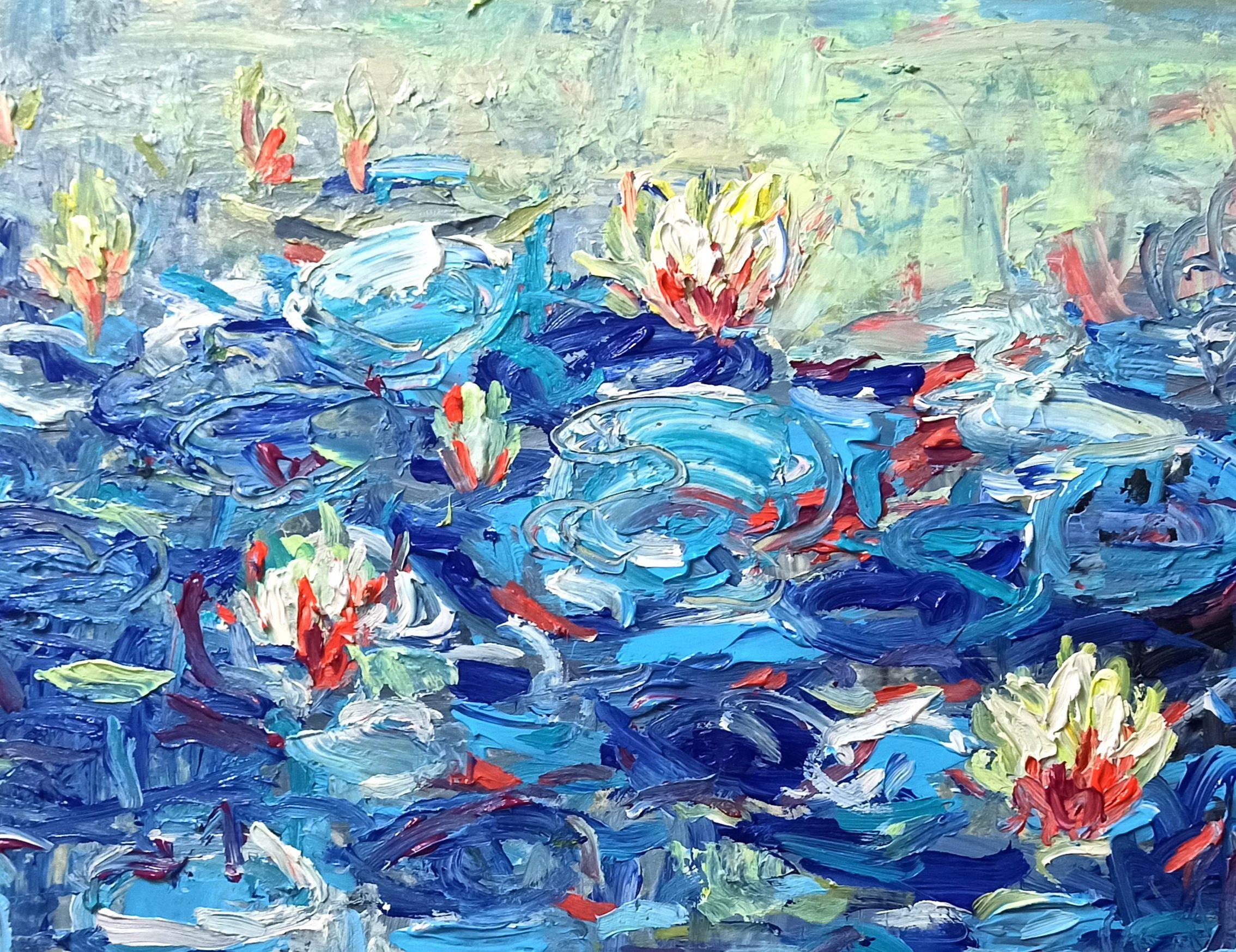 Early morning (90x120cm ), 2023, Painting, Acrylic on Canvas For Sale 2