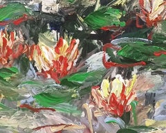 Flowers in the morning dew - SOLD, Painting, Acrylic on Canvas