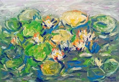 Lover pond( 80x120cm ), 2023, Painting, Acrylic on Canvas