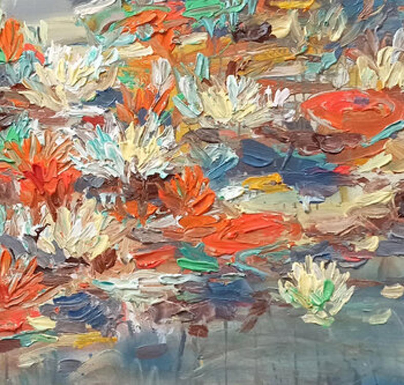 Lovers pond ( 80x120cm ), 2023, Painting, Acrylic on Canvas For Sale 4