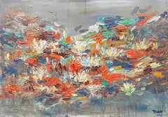 Étang des amoureux ( 80 x 120 cm ), 2023, peinture, acrylique sur toile