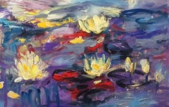 Lo stagno degli amanti, Pittura, Acrilico su tela
