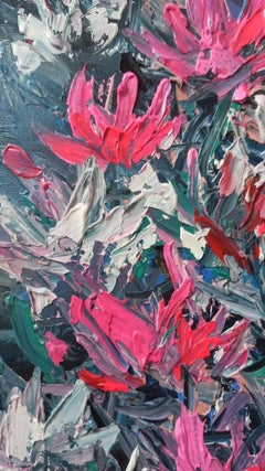 Étang des amoureux, peinture, acrylique sur toile