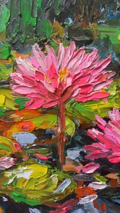 Monet's garden, Painting, Acrylic on Canvas