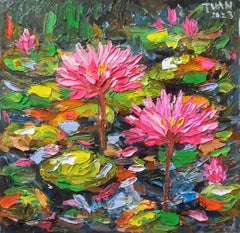 Monets Garten, Gemälde, Acryl auf Leinwand