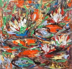 Monets Garten, Gemälde, Acryl auf Leinwand