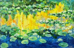 Matin dans le lac _SOLD, Peinture, Acrylique sur toile
