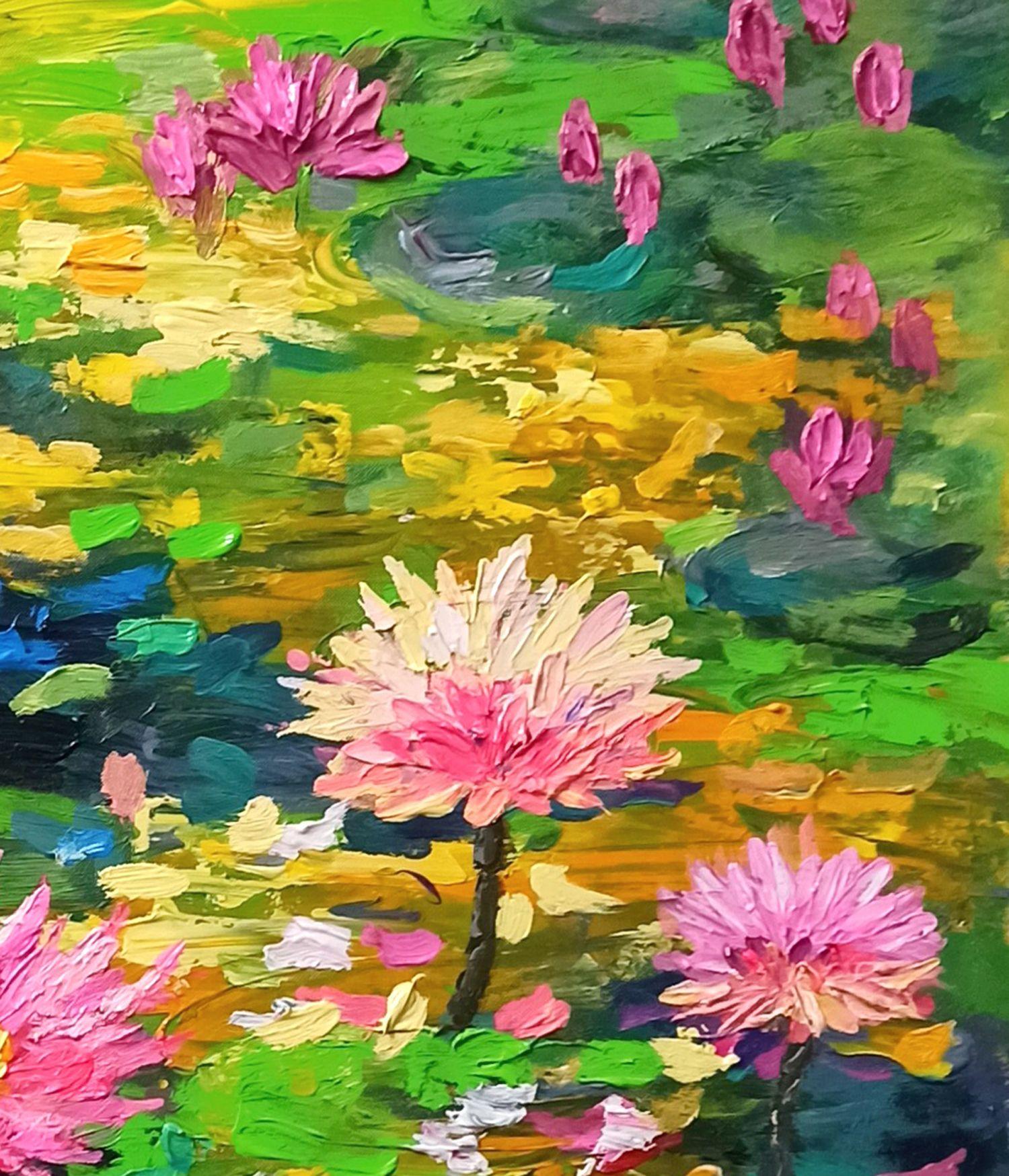 Morgen am See, Gemälde, Acryl auf Leinwand (Impressionismus), Painting, von LE ANH TUAN