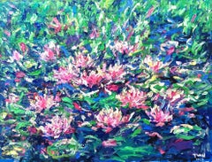 Morgen am See, Gemälde, Acryl auf Leinwand