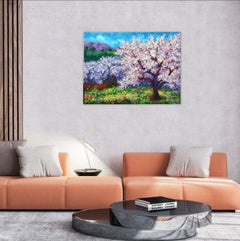 Morning Sunshine auf Moc Chau Plateau, Gemälde, Acryl auf Leinwand