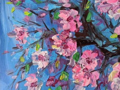 Peach blossom 2024, Painting, Acrylic on Canvas