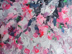 Peach blossom in Spring, 2021, Painting, Acrylic on Canvas