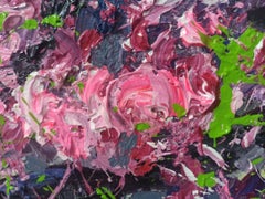 Peach blossom in Spring 2022, Painting, Acrylic on Canvas