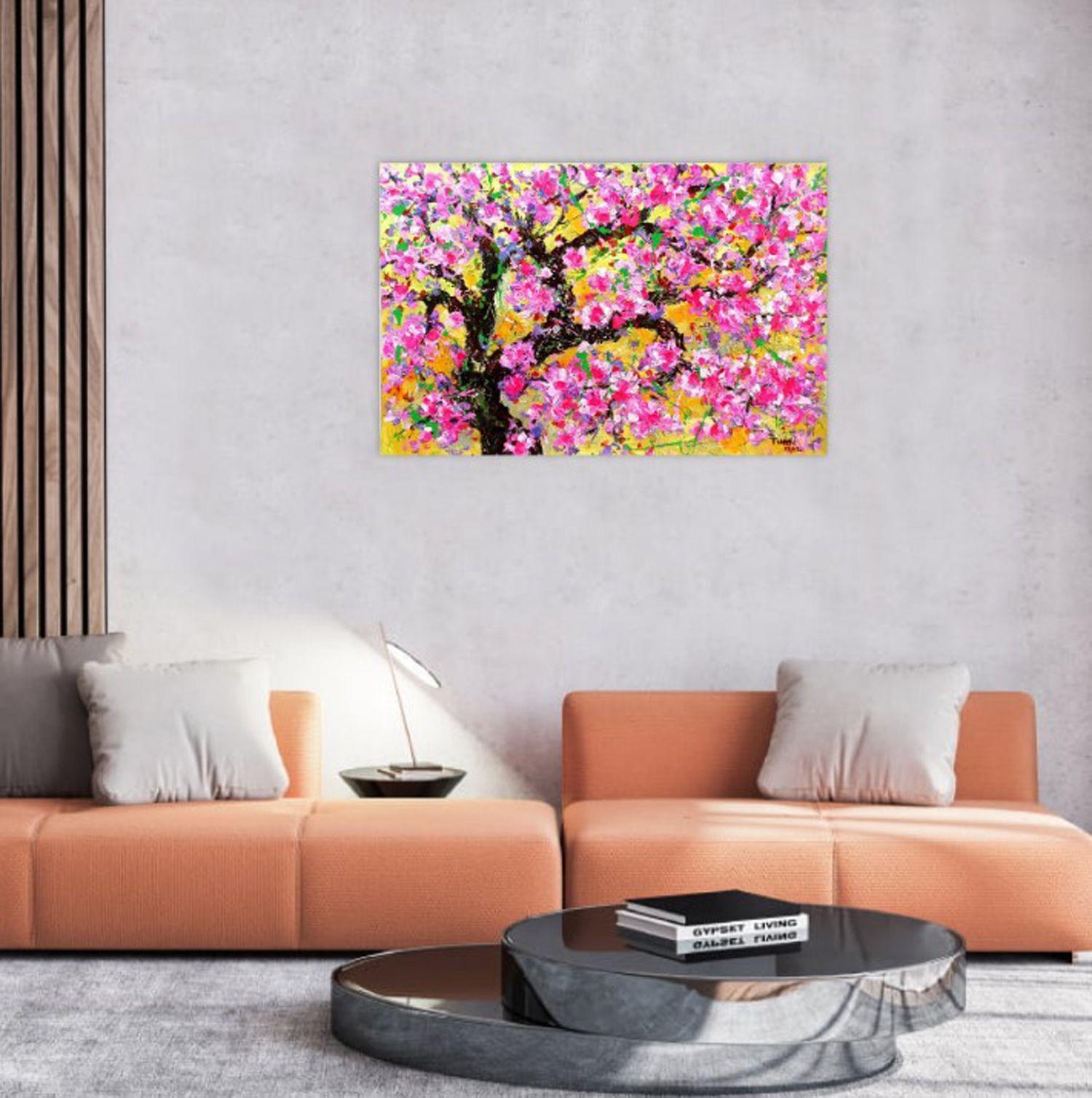 Spring Day, Painting, Acrylic on Canvas For Sale 2