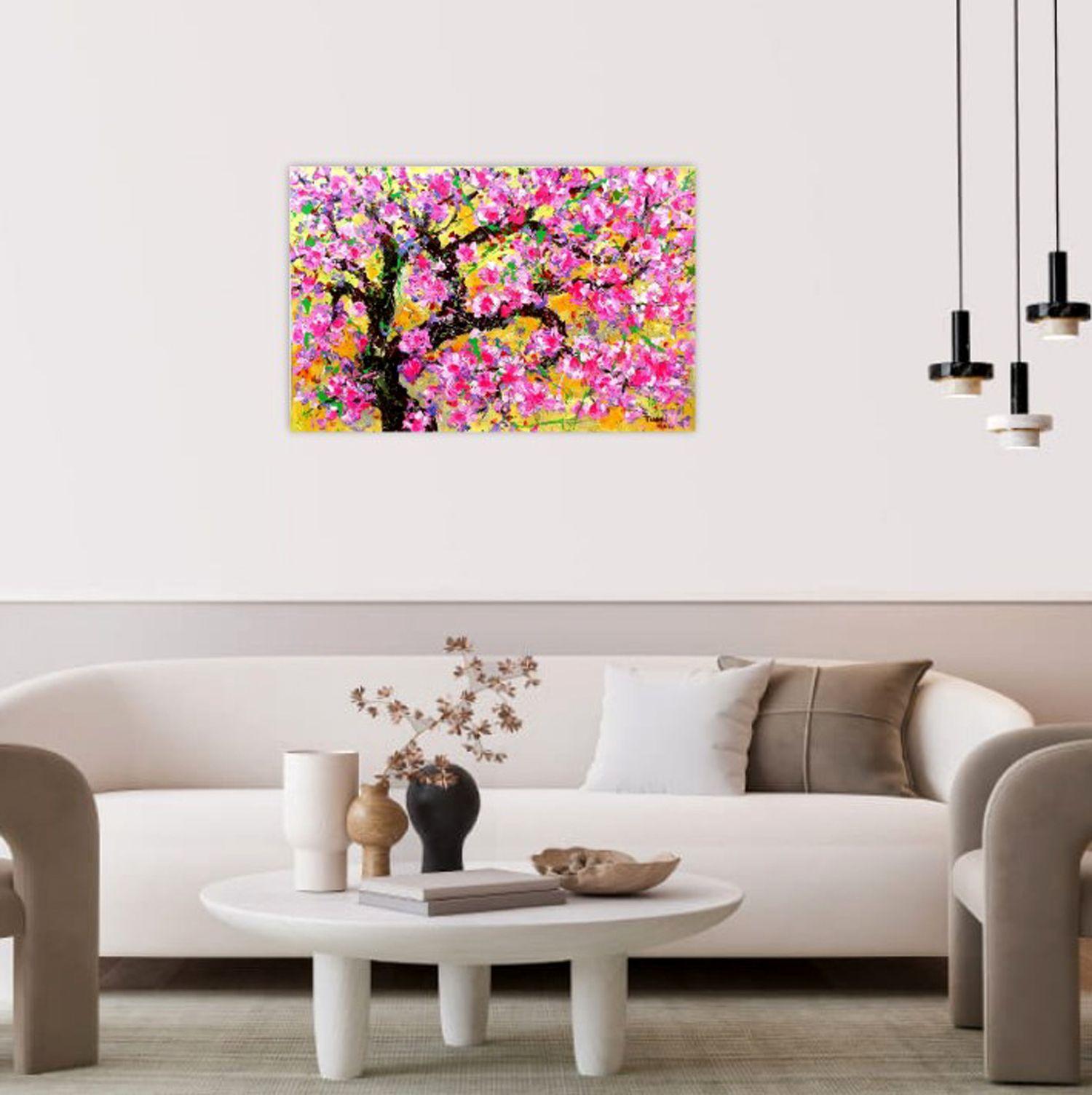 Spring Day, Painting, Acrylic on Canvas For Sale 4