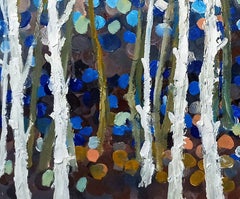 SPRING FOREST, Gemälde, Acryl auf Leinwand