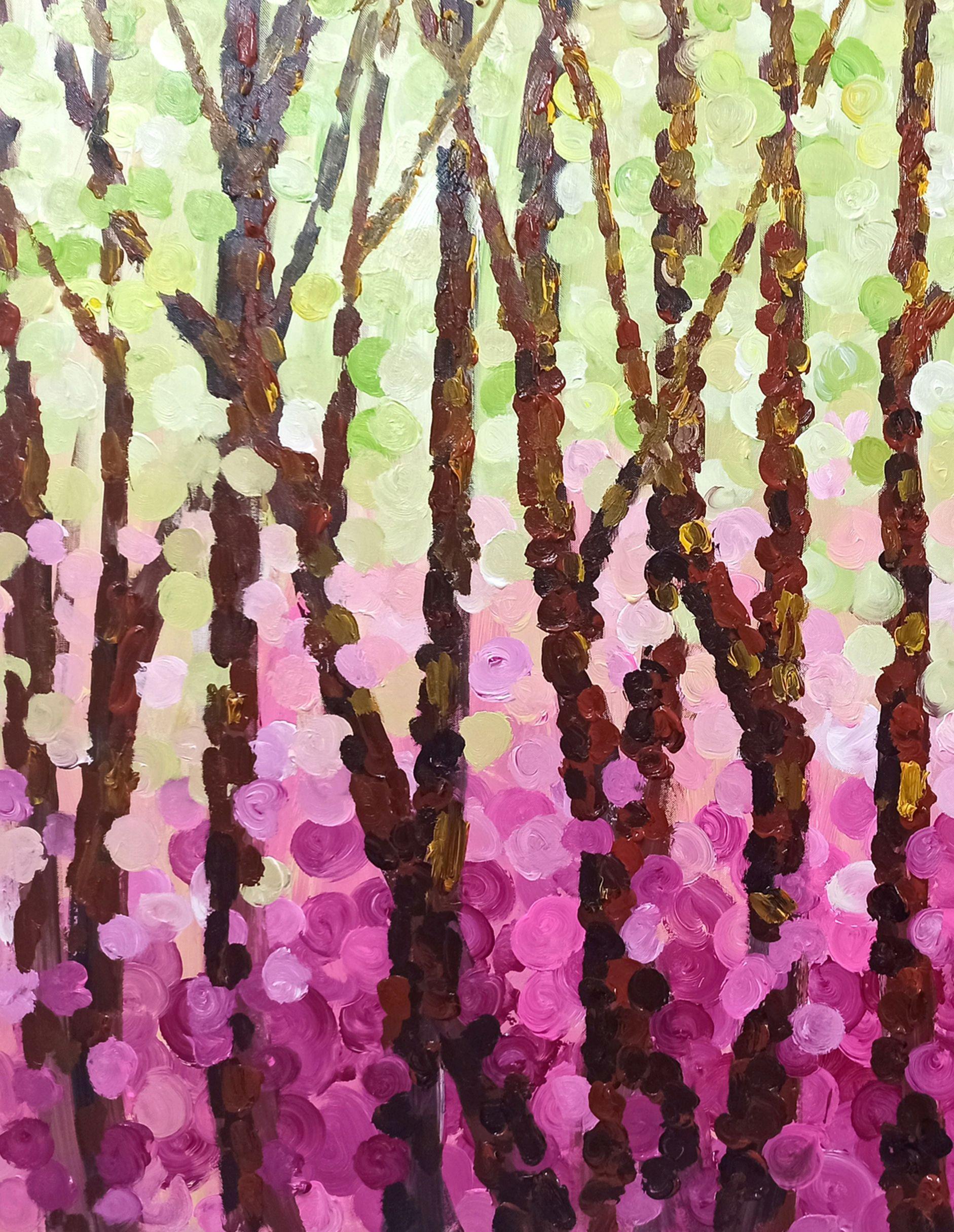 SPRING FOREST, Gemälde, Acryl auf Leinwand (Expressionismus), Painting, von LE ANH TUAN
