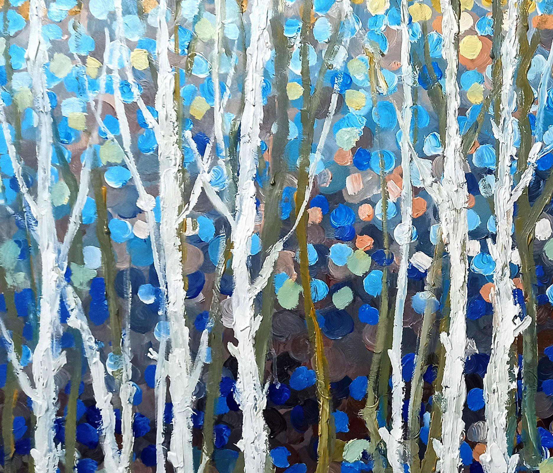 SPRING FOREST, Gemälde, Acryl auf Leinwand im Angebot 1