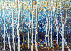SPRING FOREST, Gemälde, Acryl auf Leinwand