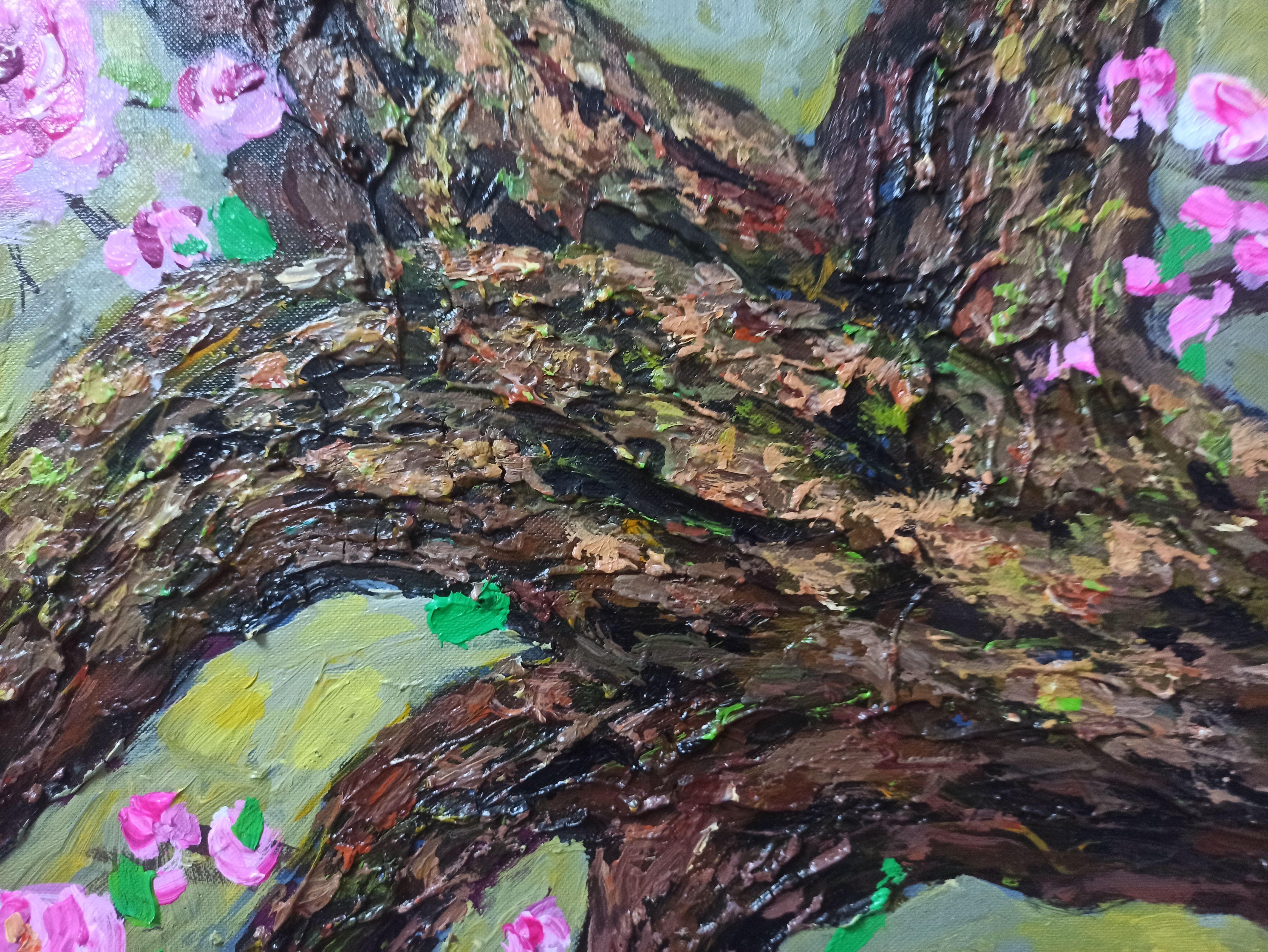 Frühjahr, Gemälde, Acryl auf Leinwand im Angebot 1