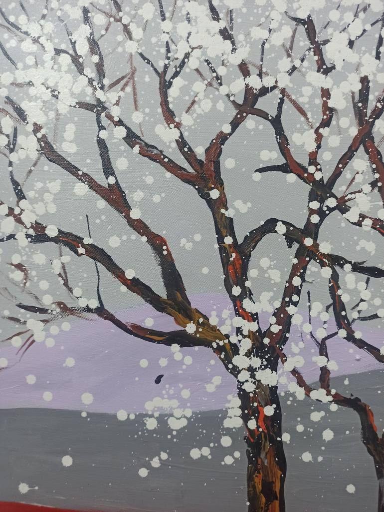 Paesaggio di alberi primaverili, Pittura, Acrilico su tela - Painting Impressionismo di LE ANH TUAN